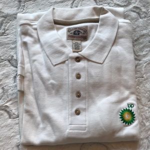White cotton golf shirt 2 XL